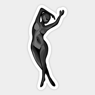 Gray Woman Sticker